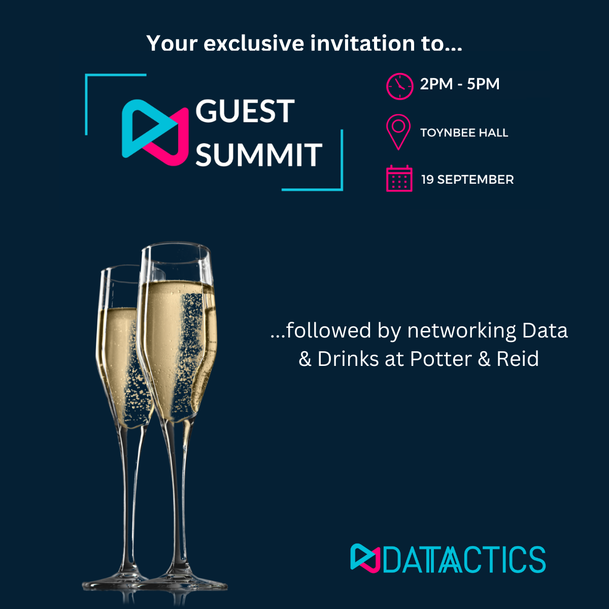 Labs and drinks focus invite - landing page